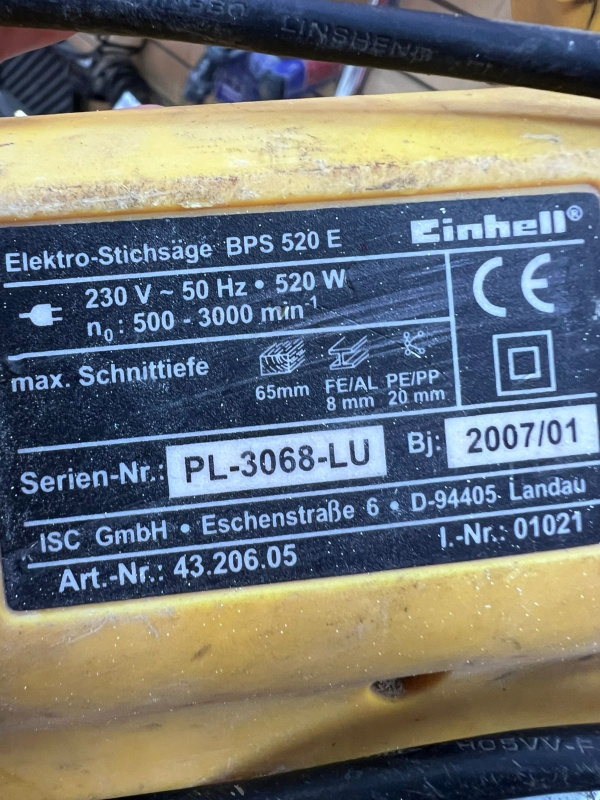 Электролобзик Einhell PBS 520E